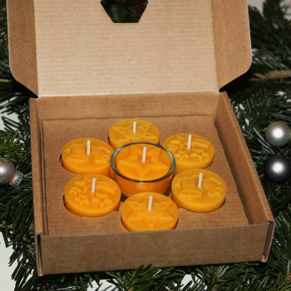 JuSt Bee Teelichter Weihnachten Geschenkbox